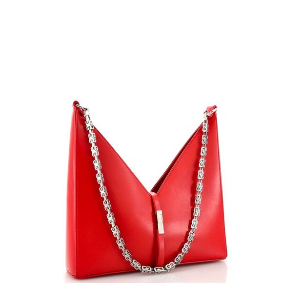 Givenchy Cut Out Shoulder Bag Leather Small Red - Picture 3 of 12